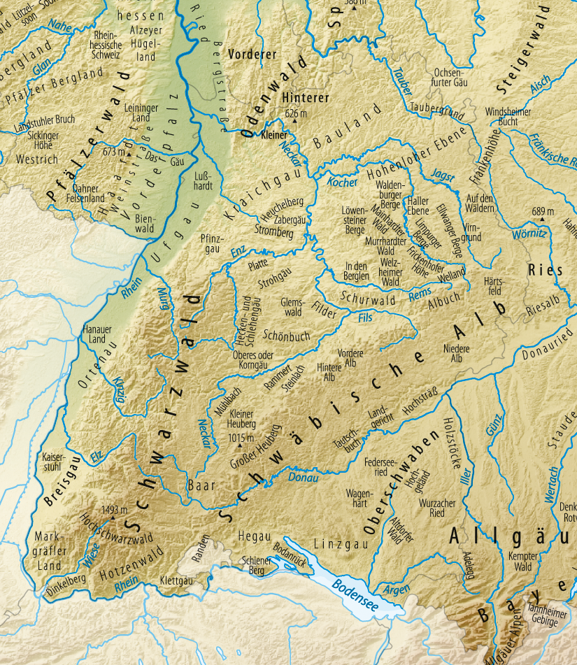 Karte von Baden-Württemberg Karte